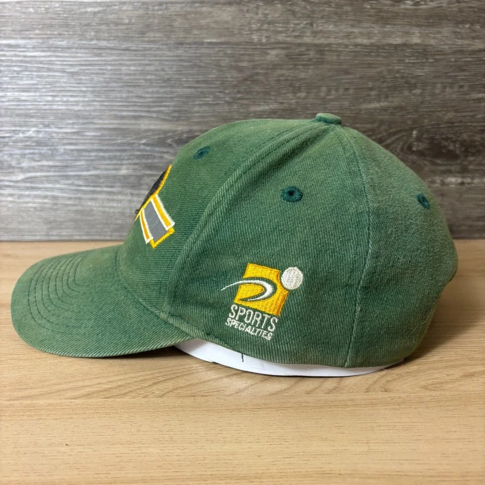 Vintage Green Bay Packers Hat Strap Back Green Sports Specialties NFL Football